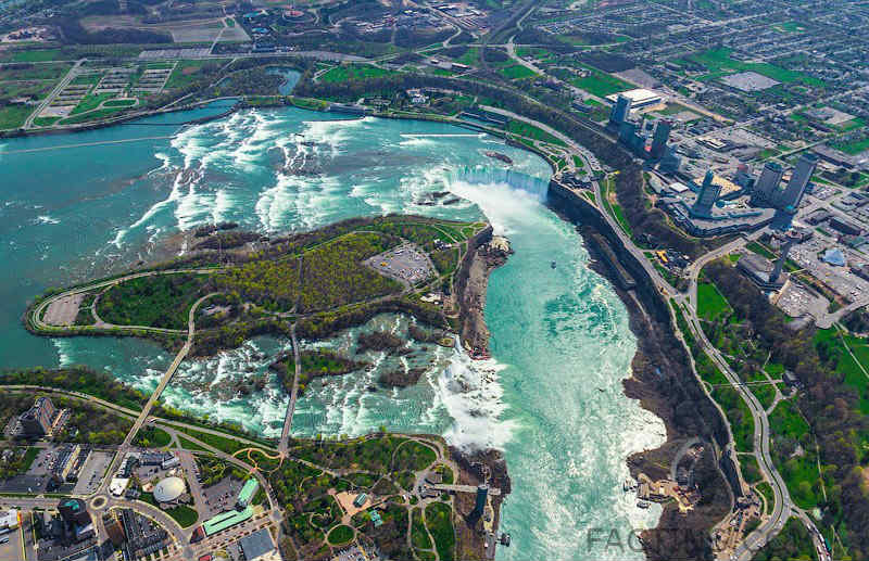 Niagara Falls from Top View