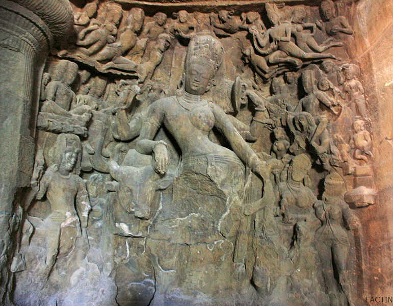 Ardhanarishvara - Elephanta Caves
