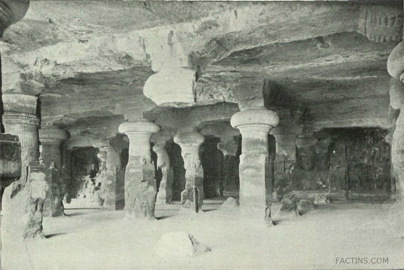 Cave of Elephanta at 1900 - elephanta caves history