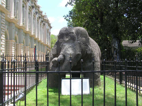 Elephant Statue from Elephanta Caves History