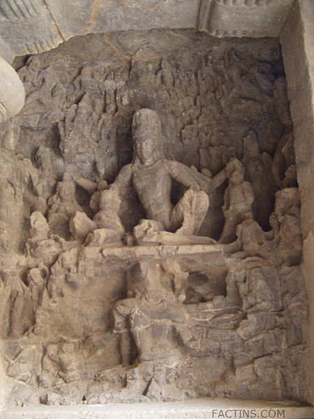 Ravana Lifting Kailash - Elephanta