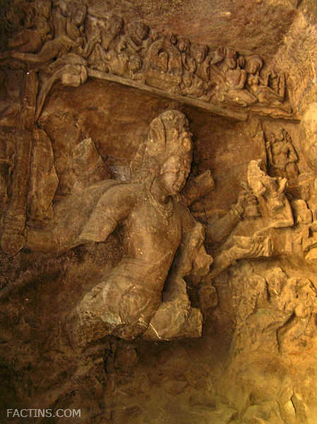 Shiva slaying Andhaka