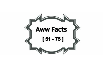 Interesting Aww facts