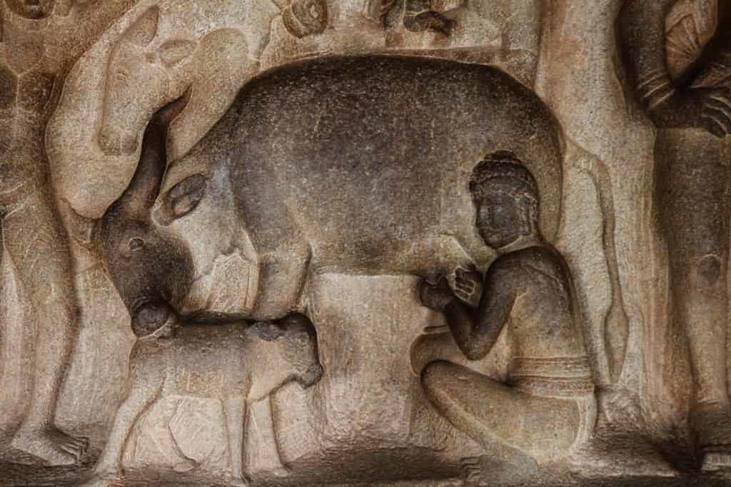 krishna mandapam - group of monuments at mahabalipuram - factins