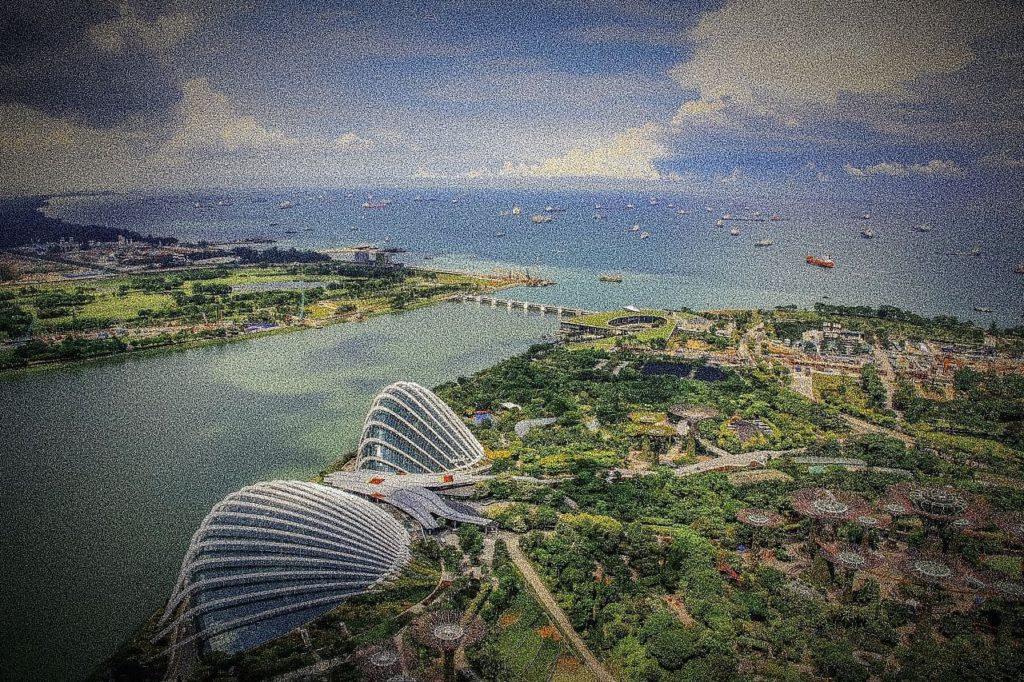 singapore egle eye view beautiful country